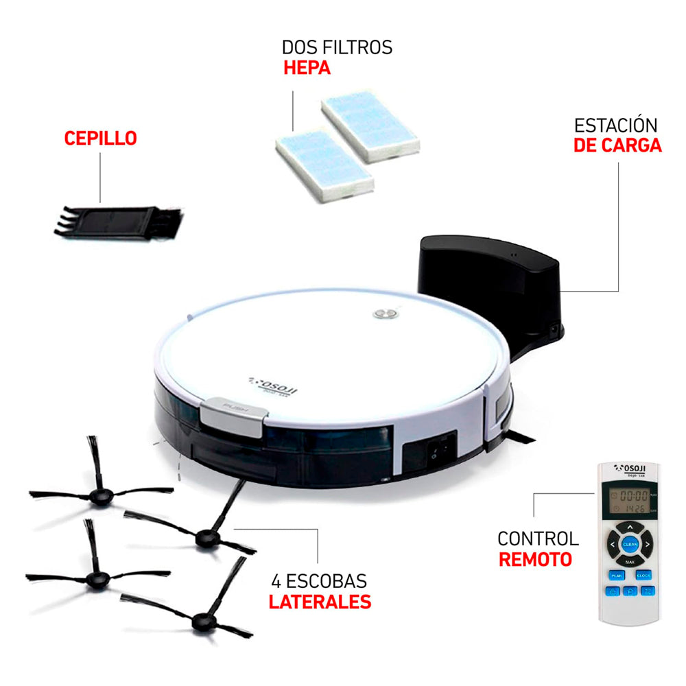 Robot Aspiradora Dojo 870 Ultrasilencioso Anticaída Osoji