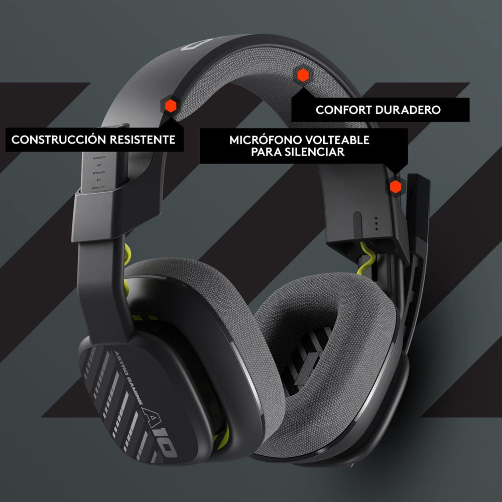 Audífonos Gamer Astro A10 GEN 2 color Negro