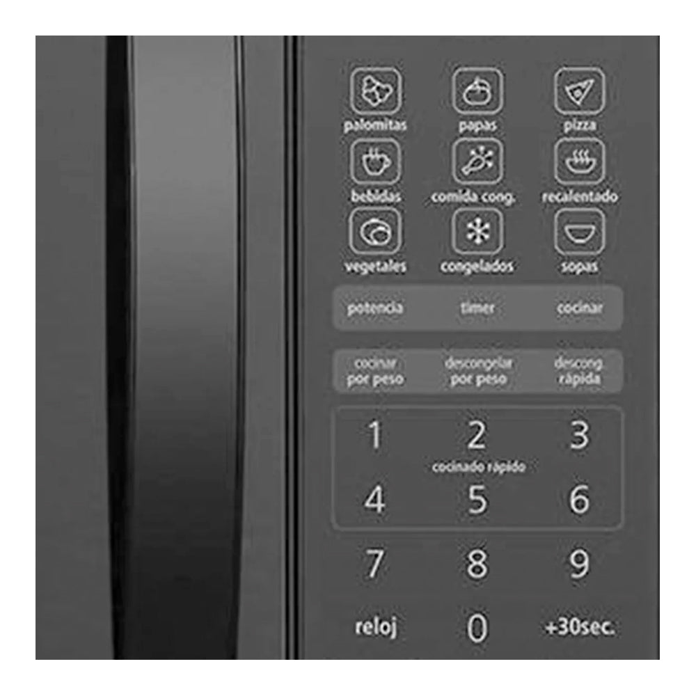 Horno de Microondas Mabe HMM09NJ color Negro de 48 CM y 0.9 P³ color Negro