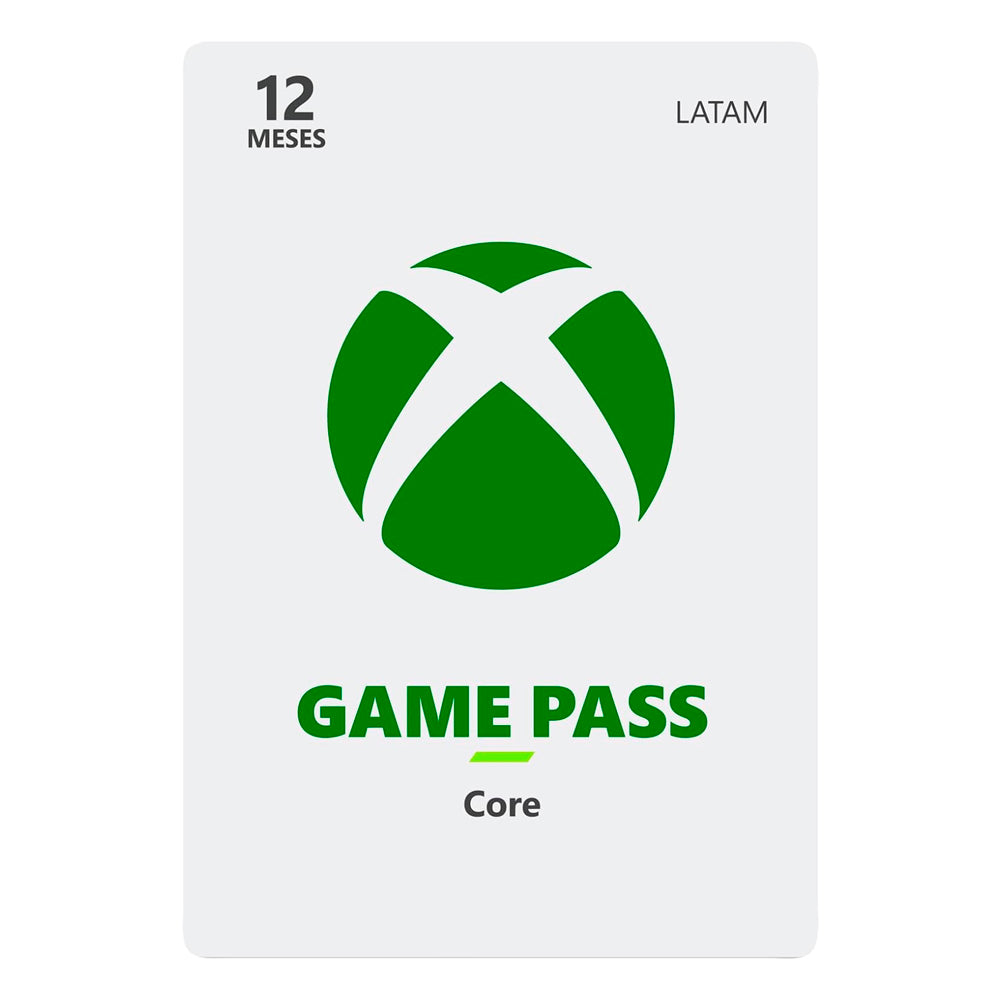 Acceso Xbox Live Gold/Game pass Core Online de 12 Meses