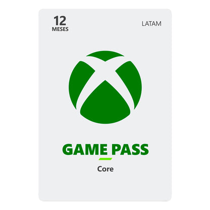 Acceso Xbox Live Gold/Game pass Core Online de 12 Meses