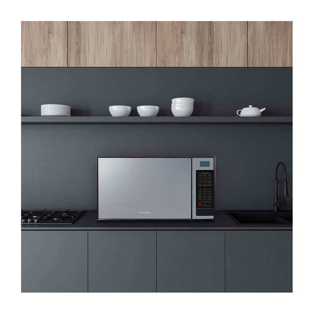 Microondas Samsung 1.1 Pies Espejo Negro Ame0114mb/xax
