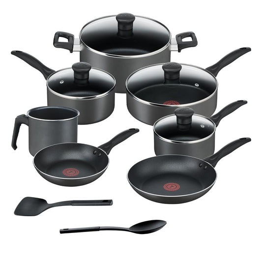Batería de Cocina T-Fal Negro 13 Piezas