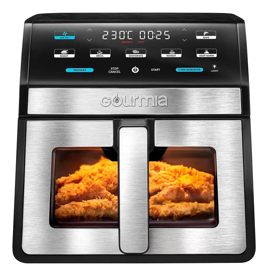 Gourmia Air Fryer 7.5l, Ventana Y Luz Interna Gaf858