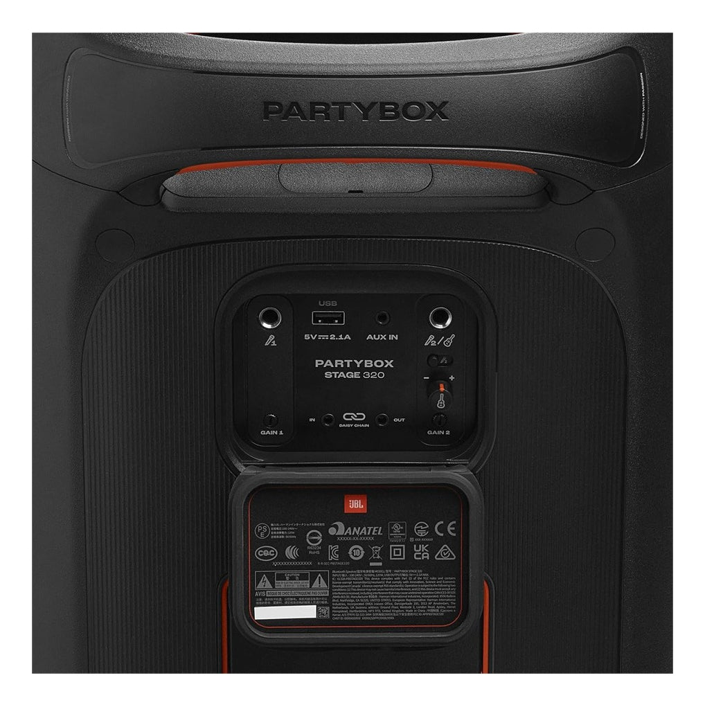Bocina Portatil Jbl Partybox Stage 320  Waterproof Negra - imagen 3