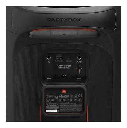 Bocina Portatil Jbl Partybox Stage 320  Waterproof Negra - imagen 3