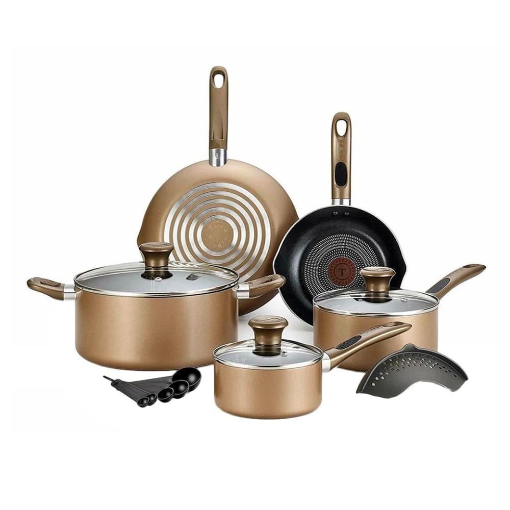 Batería de Cocina Tfal 14 Piezas DORADO